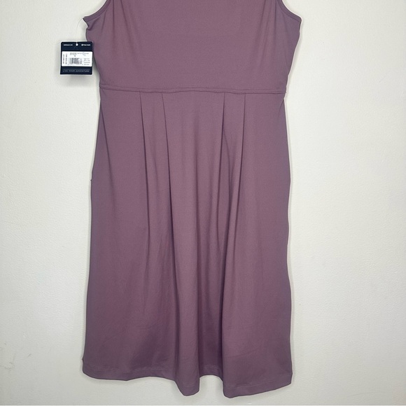 NWT Eddie Bauer Women's Aster Crossover Dress Solid Dusty Violet Pockets Size S - Picture 3 of 12